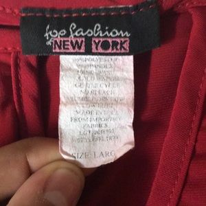 Tops - Red and gold off the shoulder blouse Tops - Red and gold off the shoulder blouse
